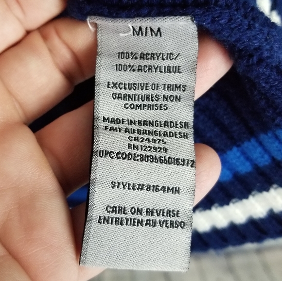 NHL JETS | knit full zip embroidered logo sweater - Picture 7 of 7